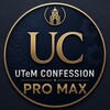 Logo of telegram channel utemconf — UTeM Confessions Pro Max