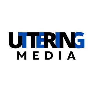 Логотип телеграм канала @utteringmedia — UTTERING|MEDIA