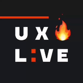 Логотип телеграм канала @uxlive — UX Live 🔥