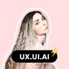 Логотип телеграм канала @uxuiaiacademy — Ksenia Ha⚡️UX.UI.AI
