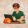 Логотип телеграм канала @uyut_frilans — Уютный Фриланс 😸