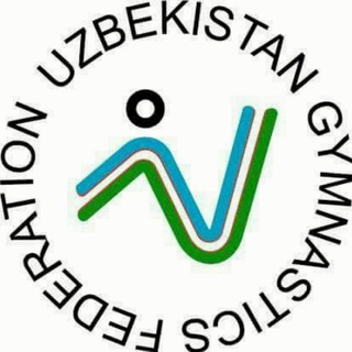 Логотип телеграм канала @uzb_gymnastics — Федерация Гимнастики Узбекистана