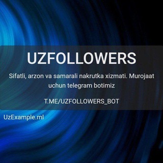 Telegram kanalining logotibi uzfollowers — 🚀Uzfollowers🏵