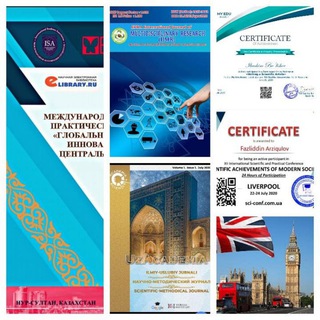 Telegram kanalining logotibi uzilmiymaqola — ILMIY MAQOLA, KONFERENSIYALAR.