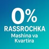 Telegram channel 0% Rassrochka — Mashina va Kvartira logo