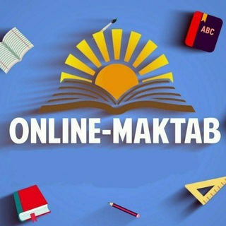 Логотип телеграм канала @uzonline_maktab — Online maktab