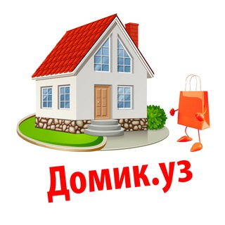 Логотип телеграм канала @v_dom_uz — Домик.уз 🌸💐