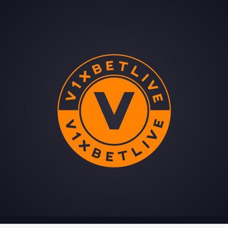 Logo of telegram channel v1xbetlive — V-1xbet Live Bets