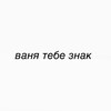 Логотип телеграм канала @vanyatebeznaks — Ваня тебе знак
