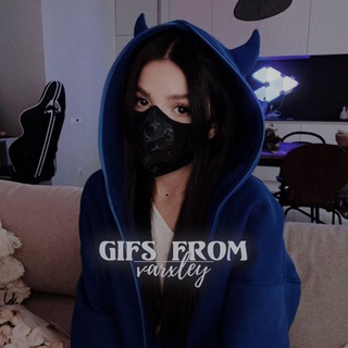 Логотип телеграм канала @varxley — ⌞ ⌗ gifs by varxley🫐⌝