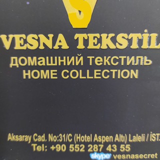 Logo saluran telegram vesna_tex_istanbul — Vesna tekstil İstanbul
