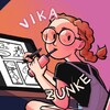 Логотип телеграм канала @vikazunke — зуня, картинки и комиксы