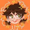 Логотип телеграм канала @vikvekveg — гёрл ин оранж 🍊