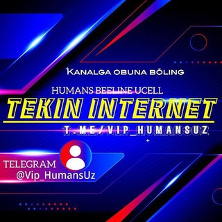 Telegram kanalining logotibi vip_humansuz — TEKIN INTERNET
