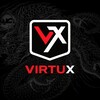 Логотип телеграм канала @virtux_practice — VirtuX - сервер Minecraft BE