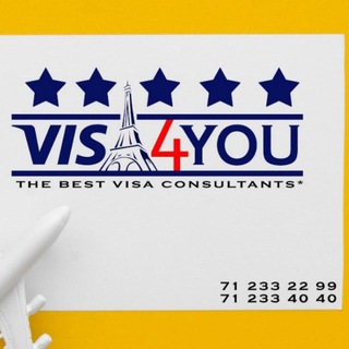 Логотип телеграм канала @visa4you_uz — INTERNATIONAL VISA CENTER