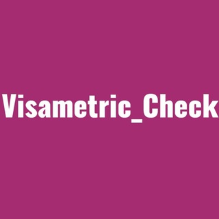 Logo saluran telegram visametric_check — کانال چک کردن ویزامتریک