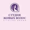 Логотип телеграм канала @vitalinabrownsgv — Студия живых волос Vitalina Brown