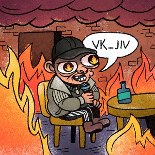 Логотип телеграм канала @vk_ji — K