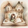 Логотип телеграм канала @vknigezhit — в книге жить