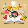 Логотип телеграм канала @vkusno_5min — Книга рецептов🥗 Кулинария 🧑‍🍳