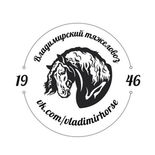 Логотип телеграм канала @vladimirhorses — Владимирский тяжеловоз