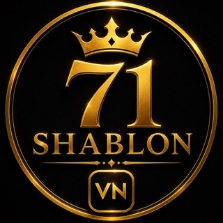 Telegram kanalining logotibi vn_yozuvli_shablon71 — 71.ozod • shablon