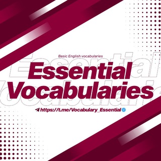 Telegram kanalining logotibi vocabulary_essential — Essential Words | VOCABULARY