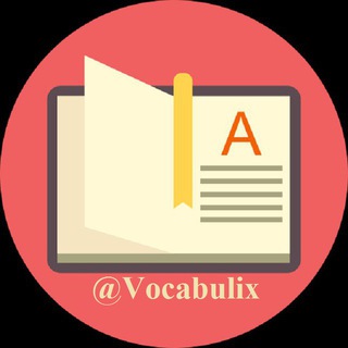 Logo of telegram channel vocabulix — English Vocabulary | Vocabularies