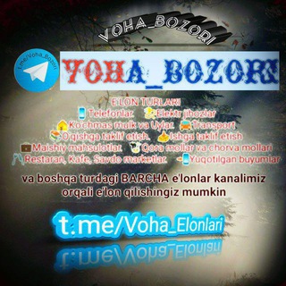 Telegram kanalining logotibi voha_elonlari — VOHA BOZORI