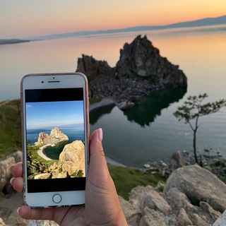Логотип телеграм канала @vokrugbaikala — Байкал. Lake Baikal. Путешествие на Байкал