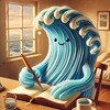 Логотип телеграм канала @volnasol — дневник волны 🌊