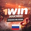 Логотип телеграм канала @vouchers1win_russian — 1win Бесплатные ваучеры 🇷🇺