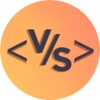 Логотип телеграм канала @vs_frontend — VS [Front-end]