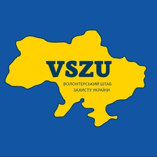 Логотип телеграм -каналу vszu_ua — Волонтерський штаб захисту України