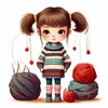 Логотип телеграм канала @vyazhem_dlya_detei — Вяжем для детей