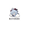 Логотип телеграм -каналу w_stickers — ᴡ. sᴛɪcᴋᴇʀs