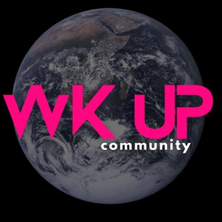 Логотип телеграм канала @wakeupcommunity — WK_UP COMMUNITY