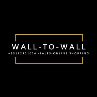 የቴሌግራም ቻናል አርማ wall2wall1 — 🛒WALL-TO-WALL🛒🇪🇹