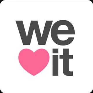 Logo of telegram channel we_heart_it — We♥it