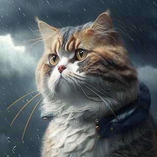 Логотип телеграм канала @weather_cat — Погодный кот-бот 😺