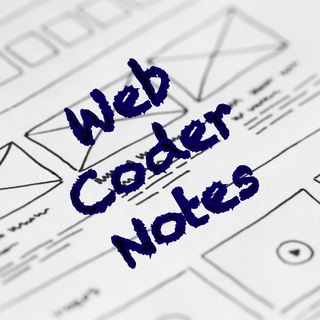 Логотип телеграм канала @webcodernotes — Web Coder Notes