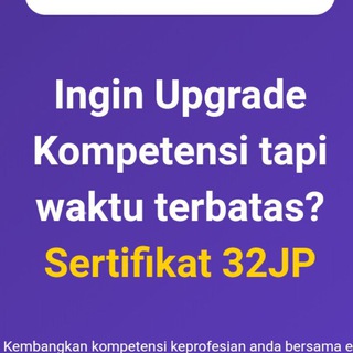 Telegram channel Pelatihan Bersertifikat 32 JP logo