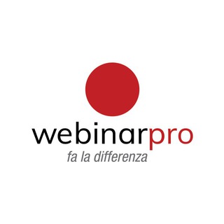 Logo del canale telegramma webinarpro - WebinarPro