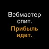 Логотип телеграм канала @webmastercpit — Вебмастер спит. Прибыль идет.