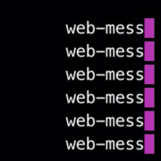 Логотип телеграм -каналу webmess — web mess