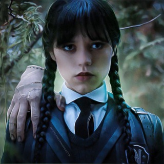 Логотип телеграм канала @wednesdayaddams_tg — Уэнсдэй | Wednesday Addams