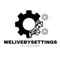 Logo saluran telegram welivebysettingss — 𝐖𝐞 𝐥𝐢𝐯𝐞 𝐛𝐲 𝐬𝐞𝐭𝐭𝐢𝐧𝐠𝐬😂⚙️