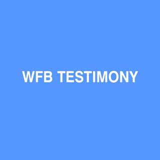 Logo of telegram channel wfbservicesstestimonials — 𝗪𝗙𝗕 𝗧𝗘𝗦𝗧𝗜𝗠𝗢𝗡𝗬