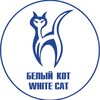 Логотип телеграм канала @whitecatrussia — БЕЛЫЙ КОТ